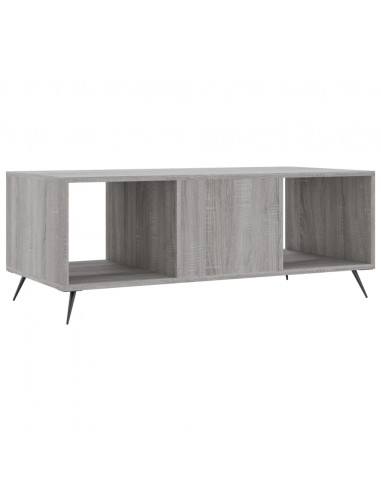 Tavolino da Salotto Grigio Sonoma 102x50x40cm Legno Multistrato