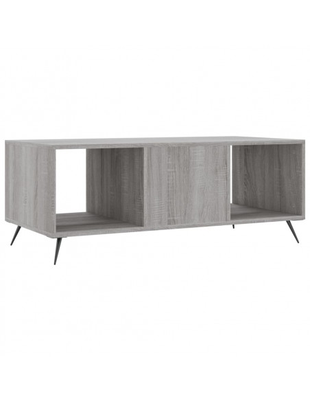Tavolino da Salotto Grigio Sonoma 102x50x40cm Legno Multistrato