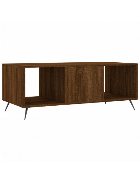 Tavolino Salotto Rovere Marrone 102x50x40 cm Legno Multistrato