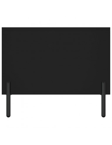 Tavolino da Salotto Nero 102x50x40 cm in Legno Multistrato