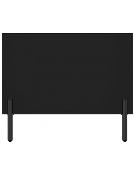Tavolino da Salotto Nero 102x50x40 cm in Legno Multistrato