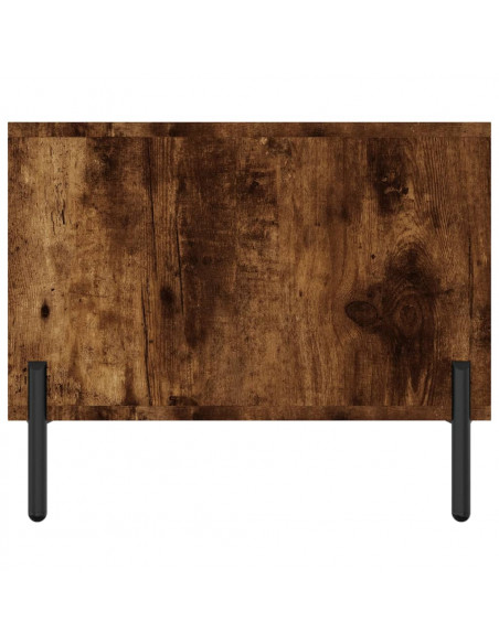 Tavolino da Salotto Rovere Fumo 102x50x40 cm Legno Multistrato