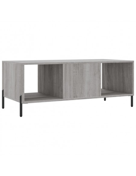 Tavolino da Salotto Grigio Sonoma 102x50x40cm Legno Multistrato