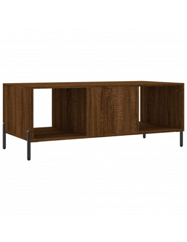 Tavolino Salotto Rovere Marrone 102x50x40 cm Legno Multistrato