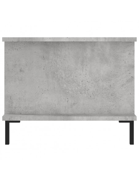 Tavolino da Salotto Grigio Cemento 90x50x40cm Legno Multistrato