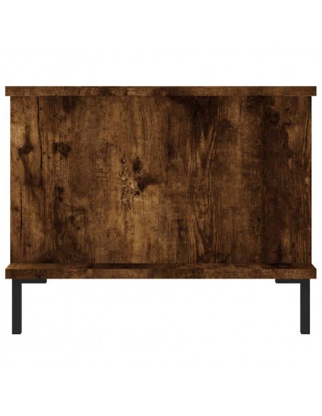 Tavolino da Salotto Rovere Fumo 90x50x40cm in Legno Multistrato