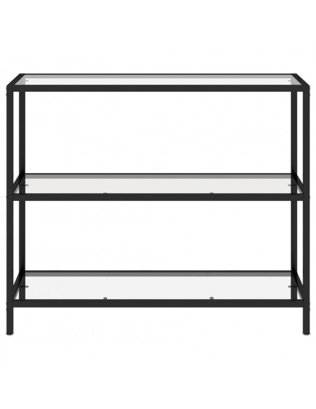 Scaffale Trasparente 100x36x90 cm in Vetro Temperato