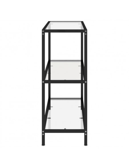 Scaffale Trasparente 100x36x90 cm in Vetro Temperato