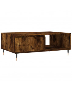 Tavolino da Salotto Rovere Fumo 90x60x35cm in Legno Multistrato 2