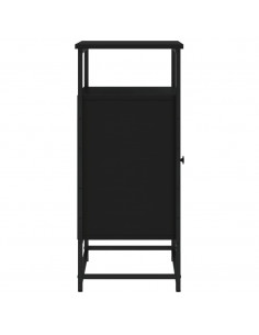 Credenza Nera 69x35x80 cm in Legno Multistrato 2