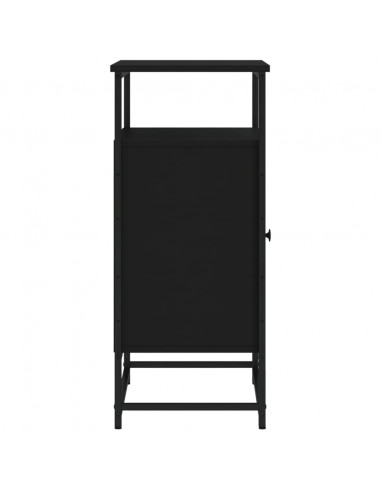 Credenza Nera 69x35x80 cm in Legno Multistrato