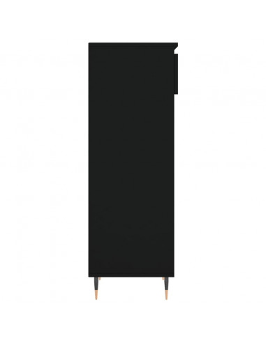 Scarpiera Nera 40x36x105 cm in Legno Multistrato