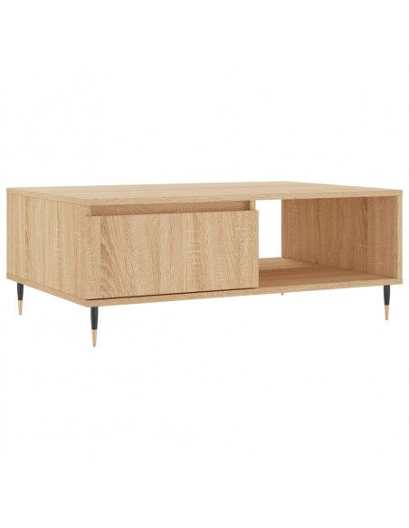 Tavolino da Salotto Rovere Sonoma 90x60x35 cm Legno Multistrato