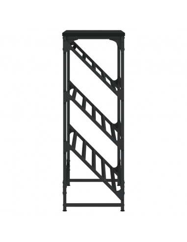 Scarpiera Nera 90x30x85 cm in Legno Multistrato