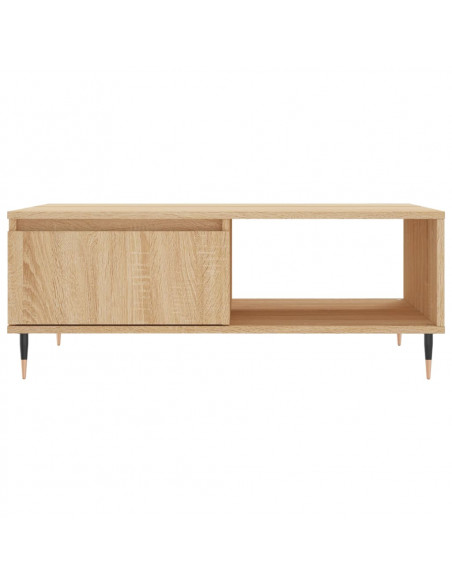 Tavolino da Salotto Rovere Sonoma 90x60x35 cm Legno Multistrato