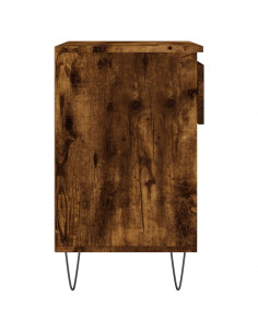 Scarpiera Rovere Fumo 70x36x60 cm in Legno Multistrato 2