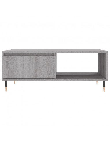Tavolino da Salotto Grigio Sonoma 90x60x35 cm Legno Multistrato