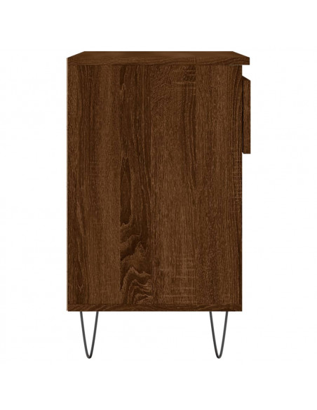Scarpiera Rovere Marrone 70x36x60 cm in Legno Multistrato