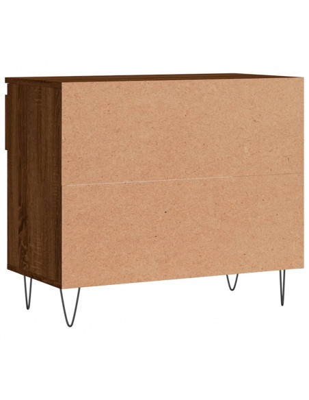 Scarpiera Rovere Marrone 70x36x60 cm in Legno Multistrato