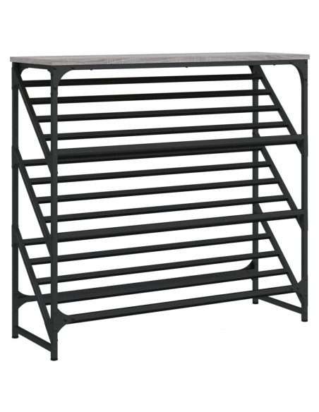 Scarpiera Grigio Sonoma 90x30x85 cm in Legno Multistrato