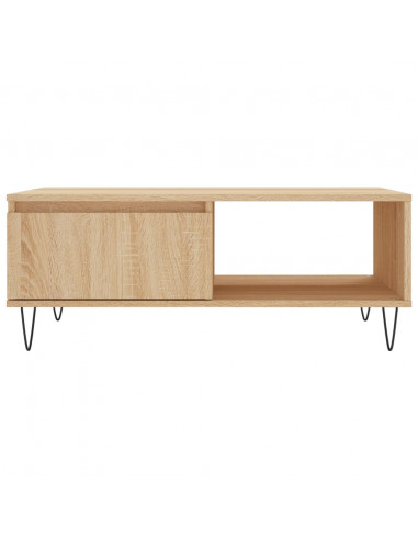 Tavolino da Salotto Rovere Sonoma 90x60x35 cm Legno Multistrato