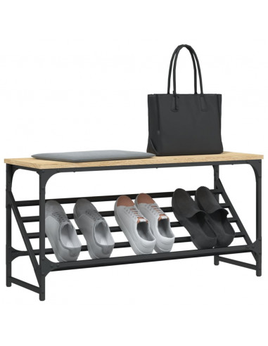 Scarpiera Rovere Sonoma 90x30x45 cm in Legno Multistrato