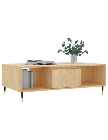Tavolino da Salotto Rovere Sonoma 104x60x35cm Legno Multistrato