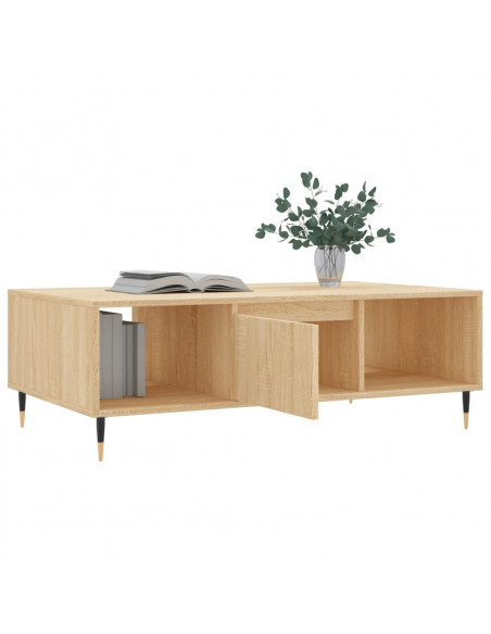 Tavolino da Salotto Rovere Sonoma 104x60x35cm Legno Multistrato