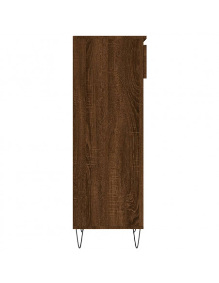Scarpiera Rovere Marrone 40x36x105 cm in Legno Multistrato
