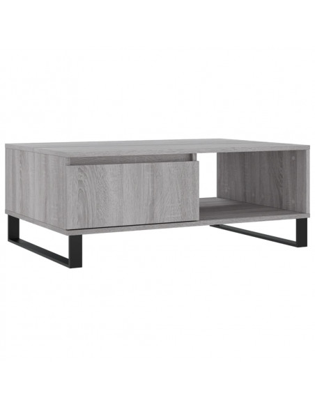 Tavolino da Salotto Grigio Sonoma 90x60x35 cm Legno Multistrato
