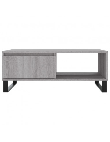 Tavolino da Salotto Grigio Sonoma 90x60x35 cm Legno Multistrato