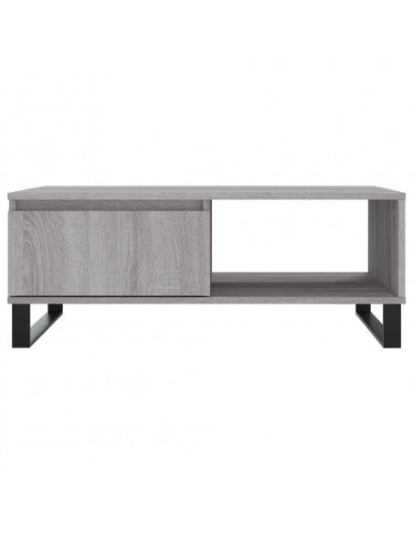 Tavolino da Salotto Grigio Sonoma 90x60x35 cm Legno Multistrato