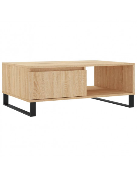 Tavolino da Salotto Rovere Sonoma 90x60x35 cm Legno Multistrato