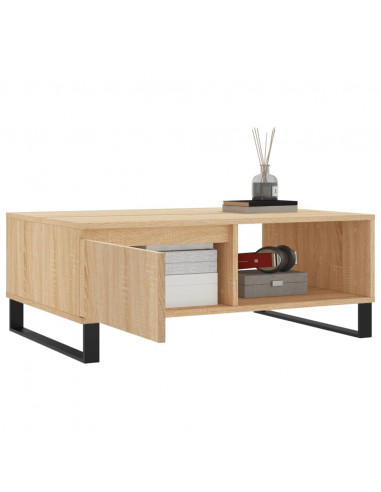 Tavolino da Salotto Rovere Sonoma 90x60x35 cm Legno Multistrato