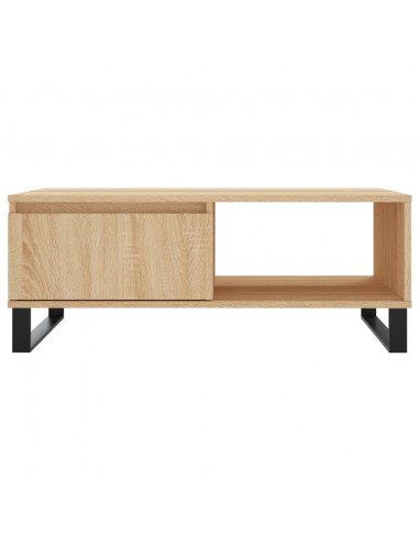 Tavolino da Salotto Rovere Sonoma 90x60x35 cm Legno Multistrato