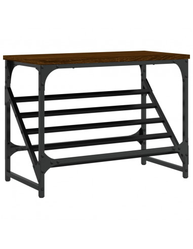 Scarpiera Rovere Marrone 60x30x45 cm in Legno Multistrato