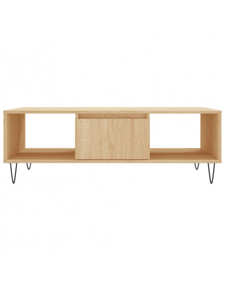 Tavolino da Salotto Rovere Sonoma 104x60x35cm Legno Multistrato