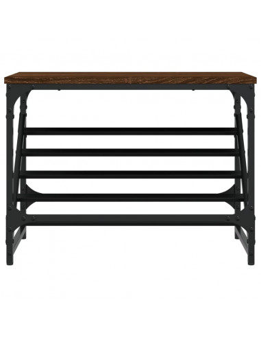 Scarpiera Rovere Marrone 60x30x45 cm in Legno Multistrato