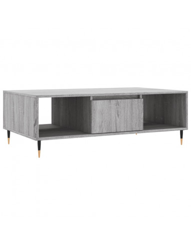 Tavolino da Salotto Grigio Sonoma 104x60x35cm Legno Multistrato
