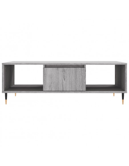 Tavolino da Salotto Grigio Sonoma 104x60x35cm Legno Multistrato
