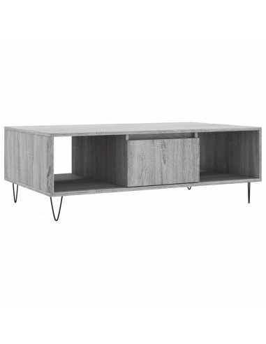 Tavolino da Salotto Grigio Sonoma 104x60x35cm Legno Multistrato