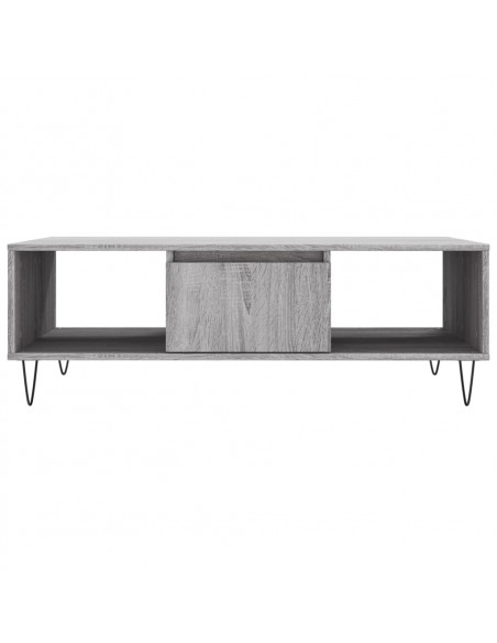 Tavolino da Salotto Grigio Sonoma 104x60x35cm Legno Multistrato