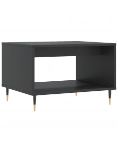 Tavolino da Salotto Nero 60x50x40 cm in Legno Multistrato 2