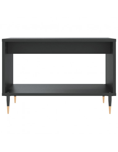Tavolino da Salotto Nero 60x50x40 cm in Legno Multistrato