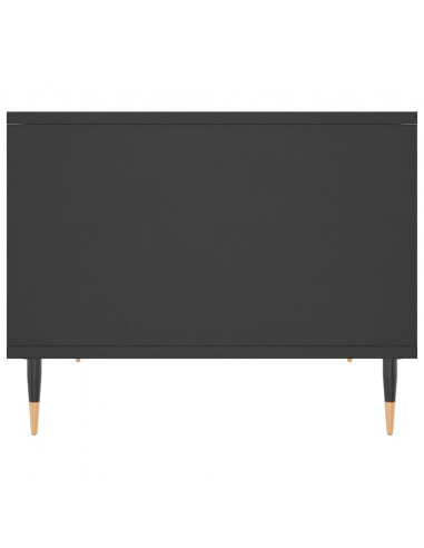 Tavolino da Salotto Nero 60x50x40 cm in Legno Multistrato