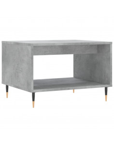 Tavolino da Salotto Grigio Cemento 60x50x40cm Legno Multistrato 2