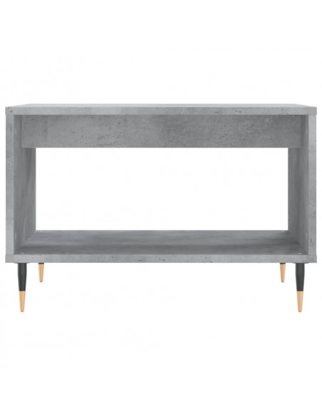 Tavolino da Salotto Grigio Cemento 60x50x40cm Legno Multistrato