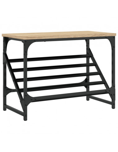 Scarpiera Rovere Sonoma 60x30x45 cm in Legno Multistrato