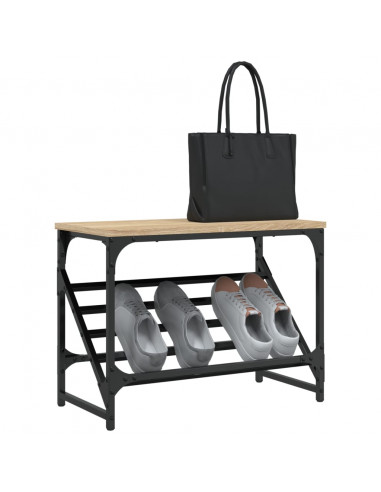 Scarpiera Rovere Sonoma 60x30x45 cm in Legno Multistrato