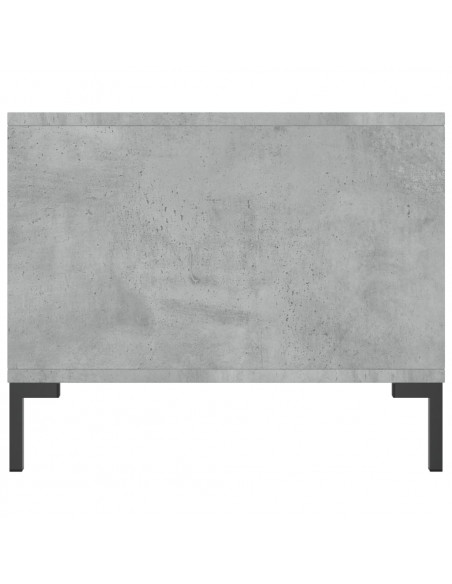 Tavolino da Salotto Grigio Cemento 90x50x40cm Legno Multistrato